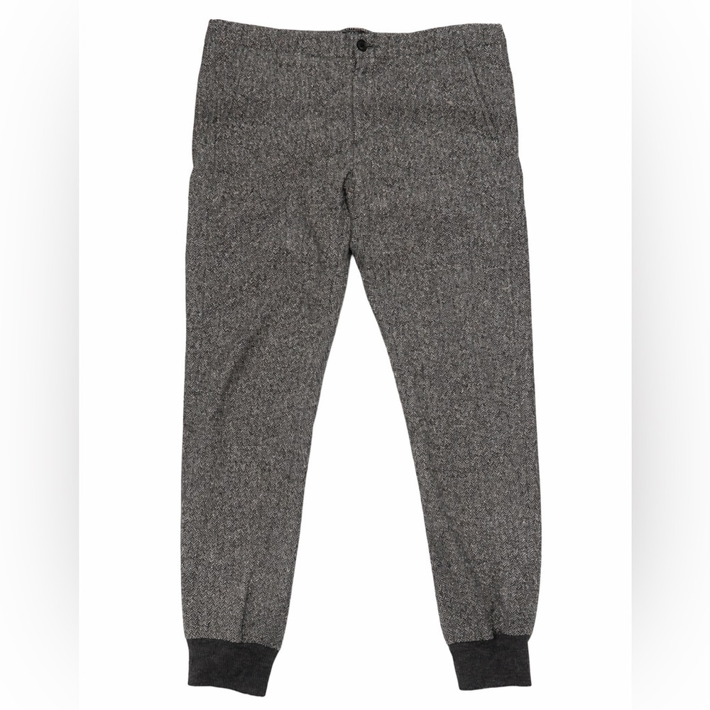 VINCE Men’s Wool-Blend Herringbone Jogger Trousers
Size: 33